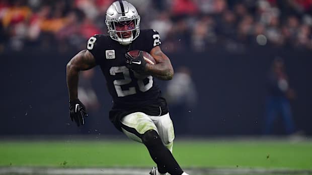 Las Vegas Raiders running back Josh Jacobs
